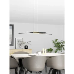 Eglo Pendellampa Panagria Aluminium Svart 13W 1560lm - 830 Varm Vit | Dimbar