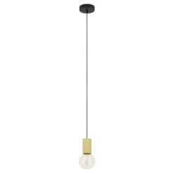 Eglo Pendellampa Pozueta 1 Stål Svart | 65mm - Passande För 1x E27