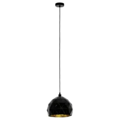 Eglo Pendellampa Roccaforte Stål Svart | 300mm - Passande För 1x E27