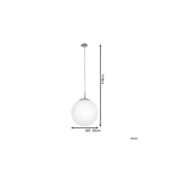 Eglo Pendellampa Rondo Stål Satin Nickel | Passande för E27