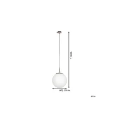 Eglo Pendellampa Rondo Stål Satin Nickel | Passande för E27