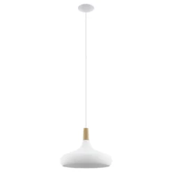 Eglo Pendellampa Sabinar Stål Vit | 400mm - Passande För 1x E27