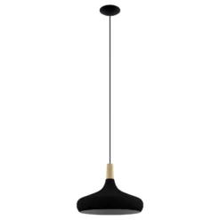 Eglo Pendellampa Sabinar Stål Svart | 400mm - Passande För 1x E27
