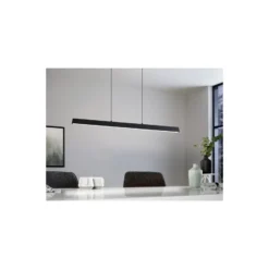 Eglo Pendellampa Simolaris-Z Aluminium Stål Svart 35W 4200lm - 827-865 Justerbar Vit + RGB | IP20 - Zigbee Dimbar