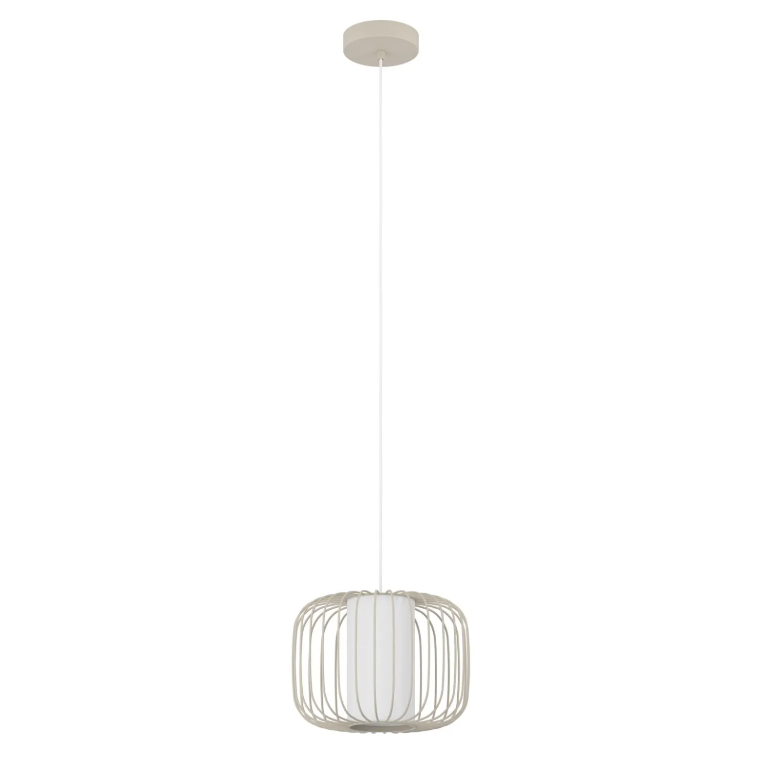 Eglo Pendellampa Terrarosa Stål Beige | 285mm - Passande För 1x E27