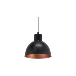 Eglo Pendellampa Truro 1 Stål Svart Koppar | IP20 - Passande för 1x E27
