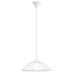Eglo Pendellampa Vetro Plast Vit | 350mm - Passande För 1x E27