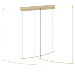 Eglo Pendellampa Villeggi Aluminium Guld 22W 3600lm - 827-865 Justerbar Vit | Dimbar