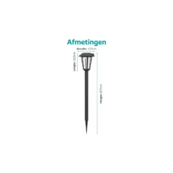 Eglo Spik Ljus Prietta Solar Svart 6W 800lm - 827 Extra Varm Vit | IP44 - Rörelse- och Ljussensor
