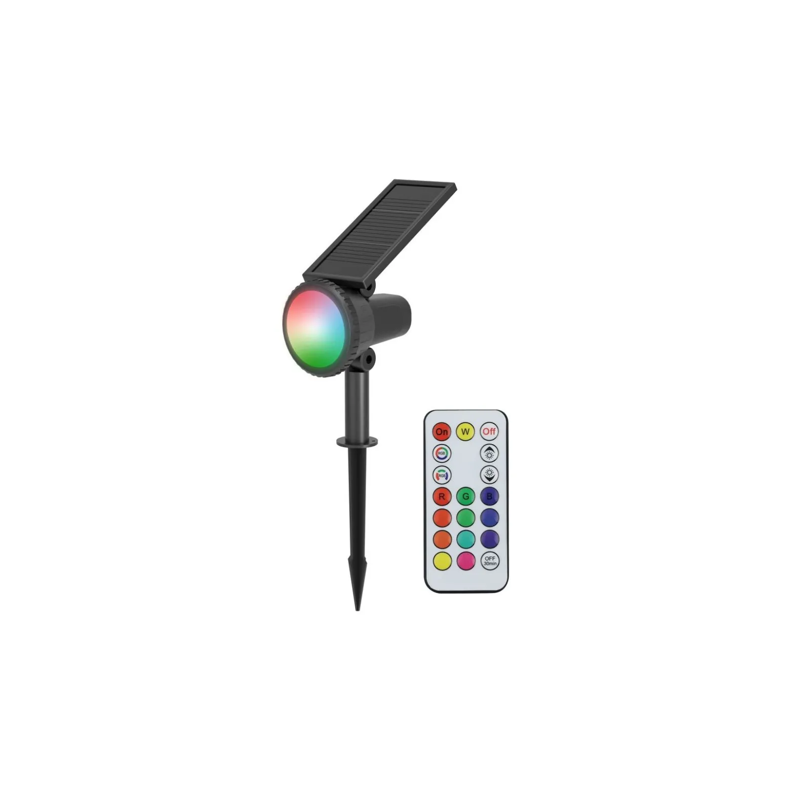 Eglo Spik Ljus Sambuco Solar Svart 3W 230lm - 830 Varm Vit | IP54 - Dimbar