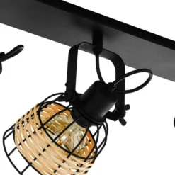Eglo Taklampa Anwick 1 Stål Svart | Passande För 3x E27