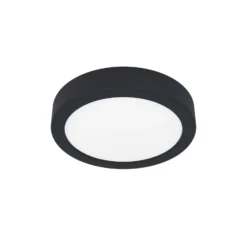 Eglo Taklampa Badrumsbelysning Fueva 6 Plast Svart 7.5W 1000lm - 827-840-865 CCT
