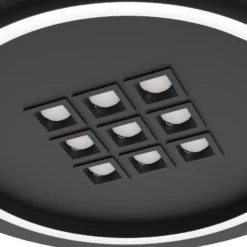 Eglo Taklampa Balazote Stål Svart 205W 3425lm - 827-865 Justerbar Vit | 380mm - Dimbar