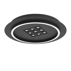 Eglo Taklampa Balazote Stål Svart 205W 3425lm - 827-865 Justerbar Vit | 380mm - Dimbar