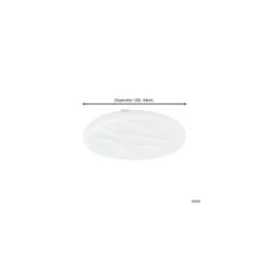 Eglo Taklampa Benariba Stål Vit 22W 2500lm - 830 Varm Vit | 440mm