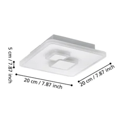 Eglo Taklampa Cadegal Stål Vit 78W 1200lm - 840 Kallvit
