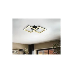 Eglo Taklampa Calliera Stål Svart, Mässing 18.4W 2500lm - 830 Varm Vit | Dimbar