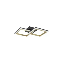 Eglo Taklampa Calliera Stål Svart Guld 18.4W 2500lm - 840 Kallvit | IP20 - Dimbar