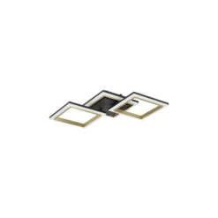 Eglo Taklampa Calliera Stål Svart Guld 20W 2500lm - 840 Kallvit | IP20 - Dimbar
