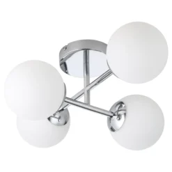 Eglo Taklampa Castrovido Stål Krom 42W 1880lm - 827 Extra Varm Vit | IP44