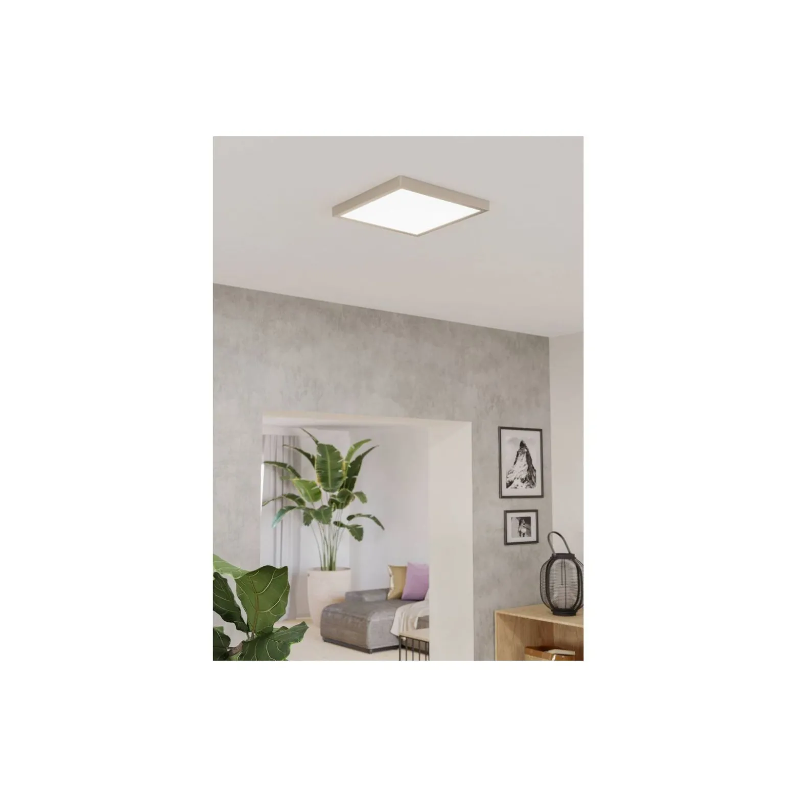 Eglo Taklampa Fueva 6 Stål Satin Nickel 13W 2100lm - 827-840-865 CCT