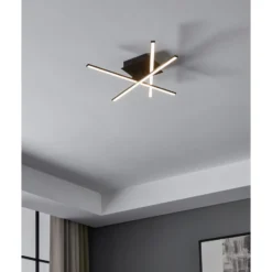 Eglo Taklampa Lasana 3 Stål Aluminium Svart 35W 1500lm - 830 Varm Vit