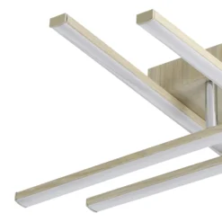 Eglo Taklampa Lasana 4 Stål Aluminium Trä 205W 2500lm - 830 Varm Vit