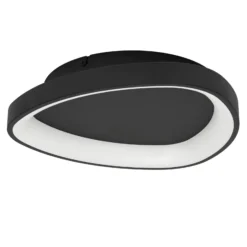 Eglo Taklampa Loretello Plast Stål Svart Vit 12W 1440lm - 827-865 Justerbar Vit | 350mm - Dimbar