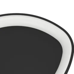 Eglo Taklampa Loretello Plast Stål Svart Vit 12W 1440lm - 827-865 Justerbar Vit | 350mm - Dimbar