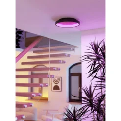 Eglo Taklampa Loretello-Z Stål Svart 19W 2430lm - 827-865 Justerbar Vit | 350mm - Dimbar
