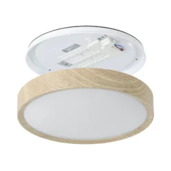 Eglo Taklampa Musurita Plast Stål Trä 146W 1600lm - 830 Varm Vit | 340mm - IP44