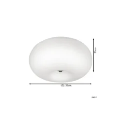 Eglo Taklampa Optica Stål Satin Nickel | Passande för 2x E27