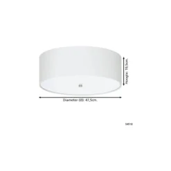 Eglo Taklampa Pasteri Stål Satin Nickel | IP20 - Passande för 3x E27