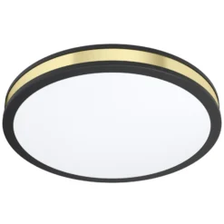 Eglo Taklampa Pescaito Stål Svart Guld 195W 2300lm - 830 Varm Vit | 380mm