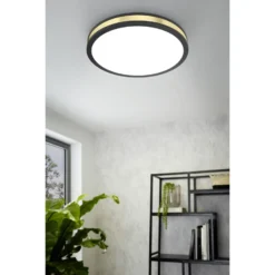 Eglo Taklampa Pescaito Stål Svart Guld 195W 2300lm - 830 Varm Vit | 380mm