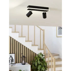 Eglo Taklampa Rimbocchi 1 Stål Svart 12W 1500lm - 830 Varm Vit