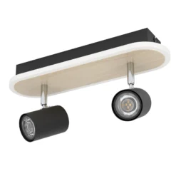 Eglo Taklampa Rimbocchi Stål Svart 12W 1500lm - 830 Varm Vit