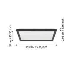 Eglo Taklampa Rovito-r Plast Svart 176W 2400lm - 827-865 Justerbar Vit | IP44 - Dimbar