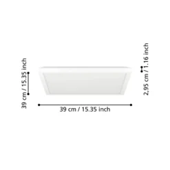Eglo Taklampa Rovito-r Plast Vit 176W 2400lm - 827-865 Justerbar Vit | IP44 - Dimbar