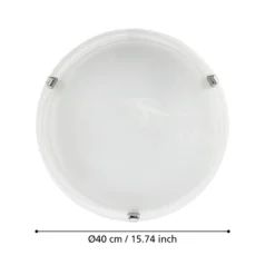 Eglo Taklampa Salome Stål Krom | 400mm - Passande För 2x E27