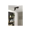 Eglo Taklampa Sorego Stål Svart 2x2.8W 2x250lm - 830 Varm Vit | IP20 - Inkl. 2x GU10