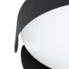 Eglo Taklampa Valcasotto Stål Svart Vit 20W 2400lm - 830 Varm Vit | 370mm