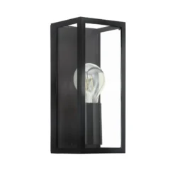 Eglo Vägglampa Amezola Stål Svart | IP44 - Passande För 1x E27