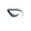 Eglo Vägglampa Belcreda Aluminium Antracit 9W 1200lm - 830 Varm Vit | IP44 - Rörelse- och Ljussensor