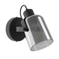 Eglo Vägglampa Berregas Stål Svart | Passande För 1x E27