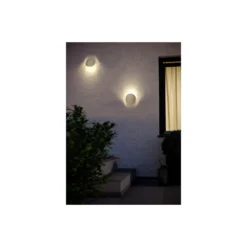 Eglo Vägglampa Briale Aluminium Sanded 4W 800lm - 830 Varm Vit | IP44