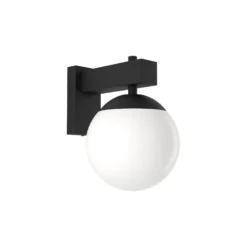 Eglo Vägglampa Bufalata Stål Svart | IP54 - Passande för 1x E27