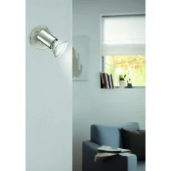 Eglo Vägglampa Buzz-led Stål Grå 2W 250lm - 830 Varm Vit