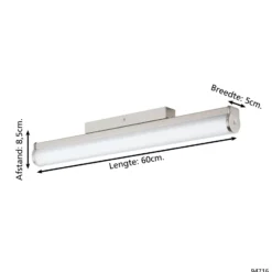 Eglo Vägglampa Calnova Stål 13W 1550lm - 840 Kallvit | IP44