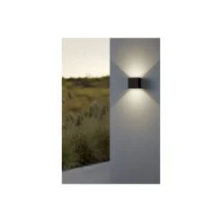 Eglo Vägglampa Calpi Aluminium Antracit Up & Down 3.3W 340lm - 830 Varm Vit | IP44